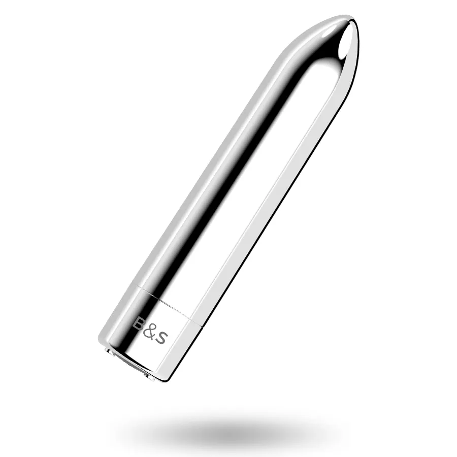 Black&Silver - Kailan 2 plateado vibrador Magnetic bala