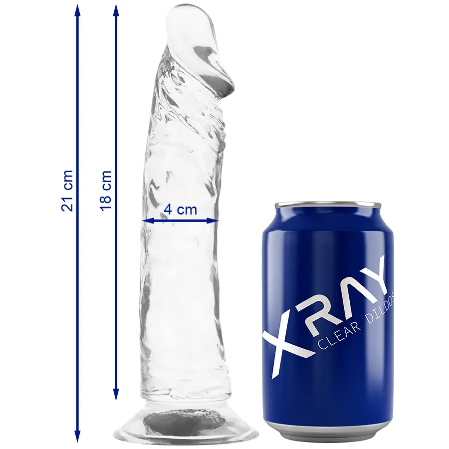 X Ray - Transparente Cock 21 Cm -O- 4 Cm