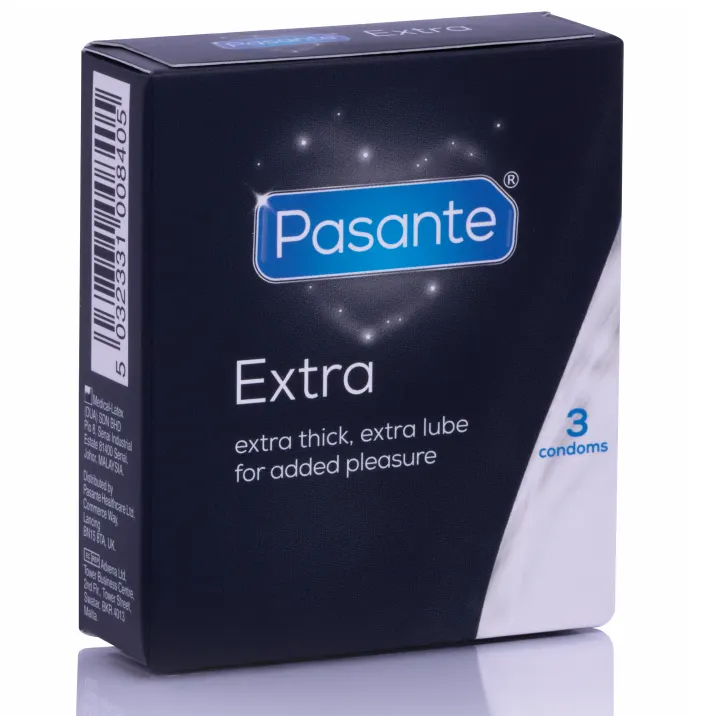 Pasante - Extra Extra Thick preservativos With Additional Lubrication 3 Pack