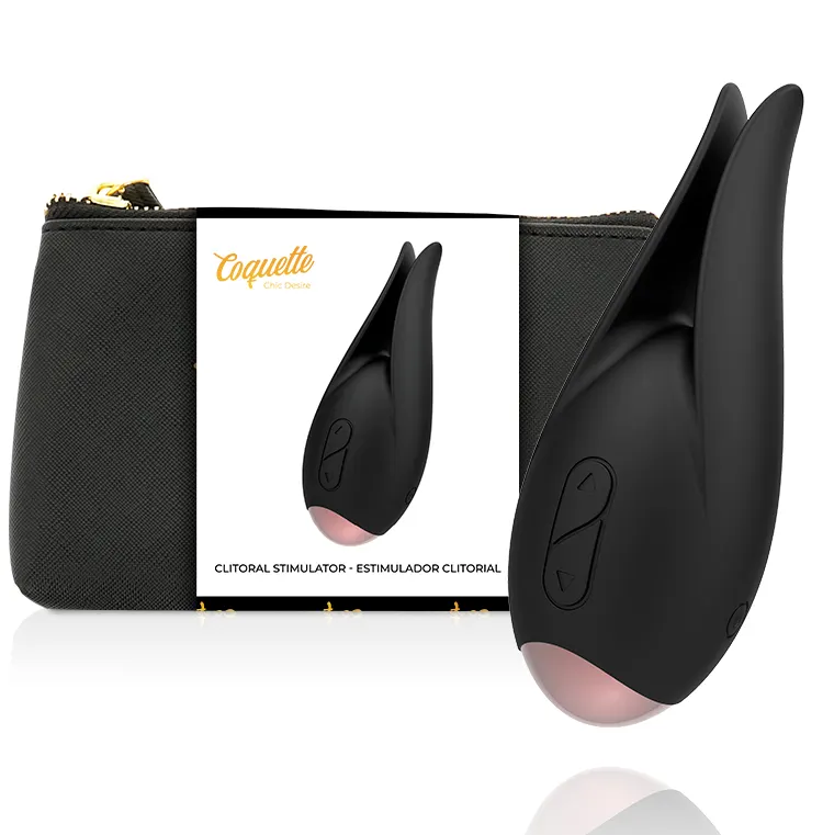 Coquette Chic Desire - Clitorial Stimulator negro / dorado Flower