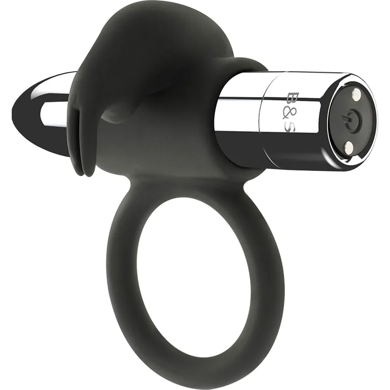 Black&Silver - Burton recargable anillo 10 vibración modos