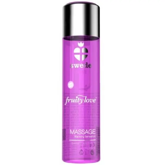 Swede - Fruity Love Warming Effect aceite de masaje rosa Raspberry And Rhubarb 60 Ml
