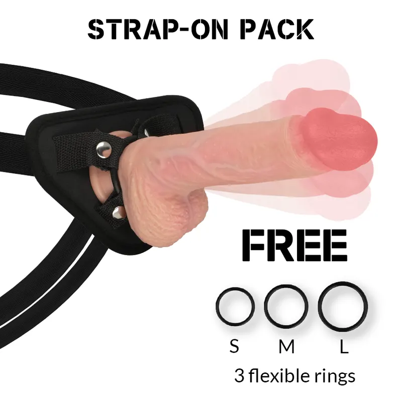 Rockarmy - Arnés + Hawk Rotator And vibrador 22 Cm -O- 4.6 Cm